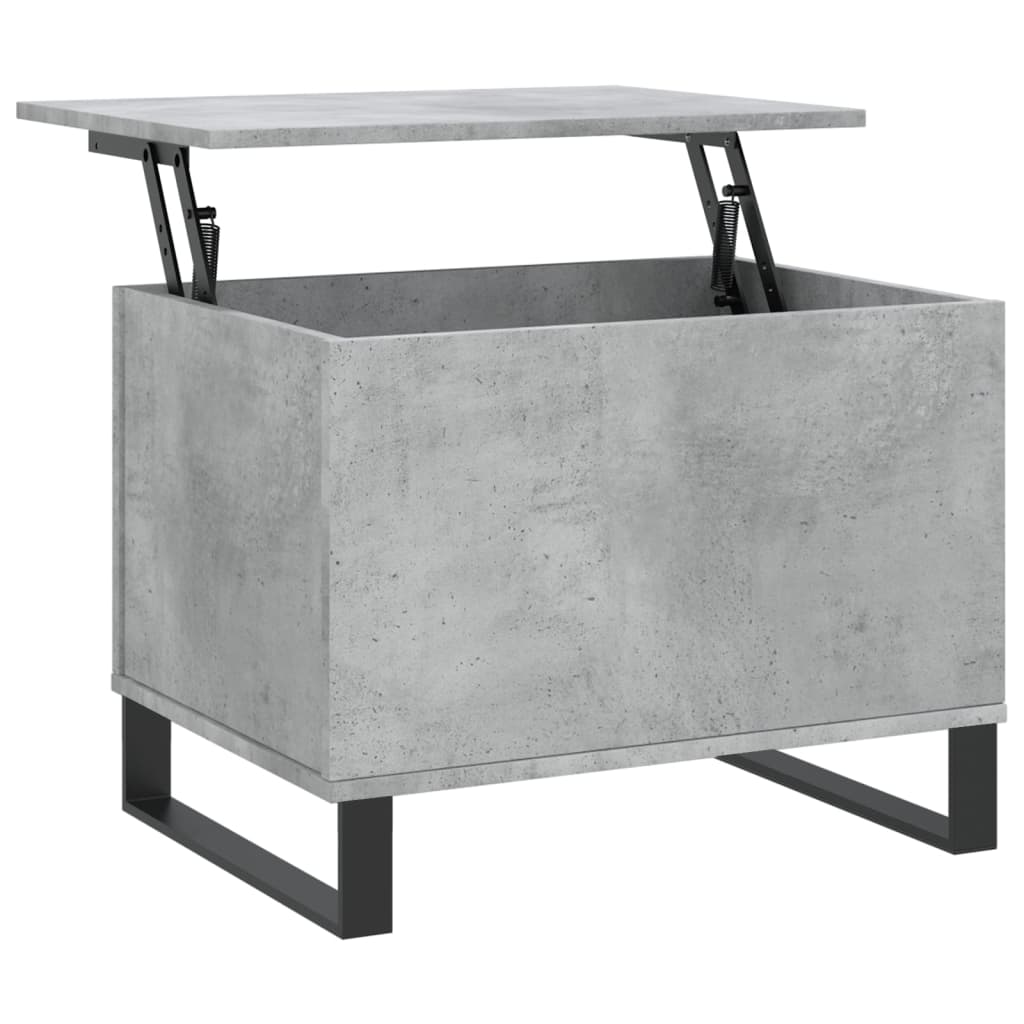 Table basse gris béton 60x44,5x45 cm en bois