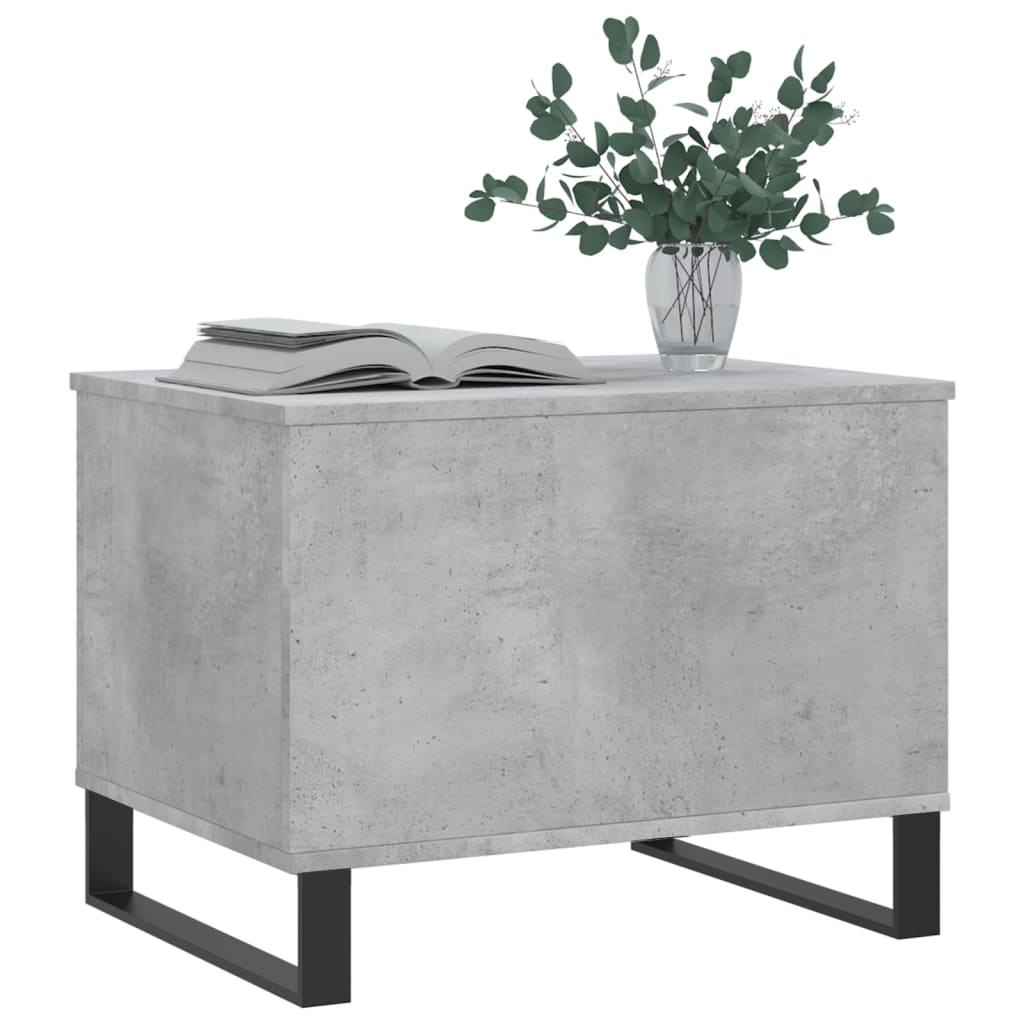 Table basse gris béton 60x44,5x45 cm en bois