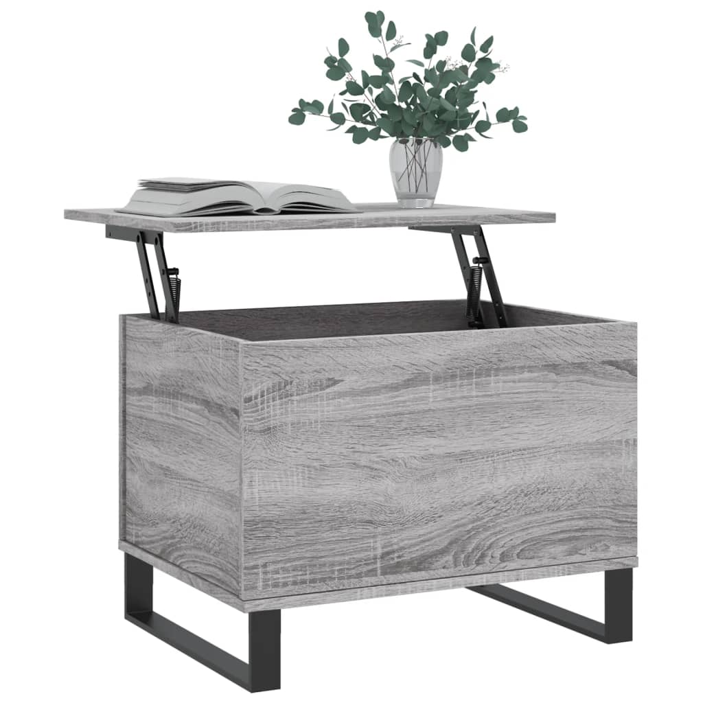 Table basse Sonoma grise 60x44,5x45 cm en bois