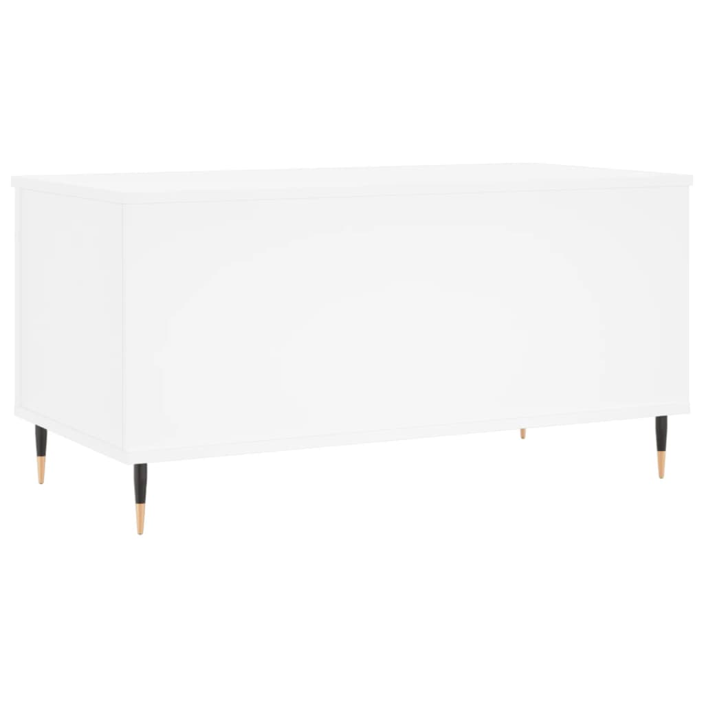 Coffee Table White 90x44.5x45 cm Wood Material