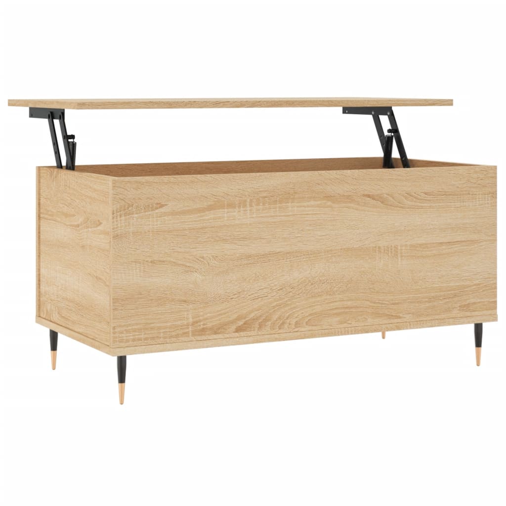 Table basse chêne Sonoma 90x44,5x45 cm en bois