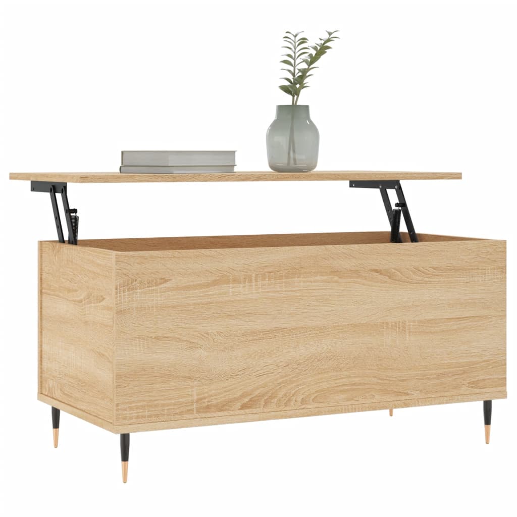 Table basse chêne Sonoma 90x44,5x45 cm en bois