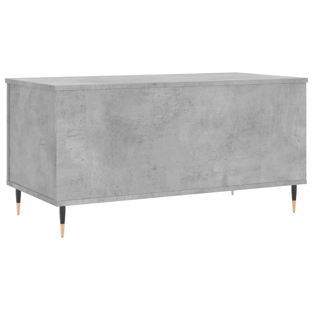 Table basse gris béton 90x44,5x45 cm en bois