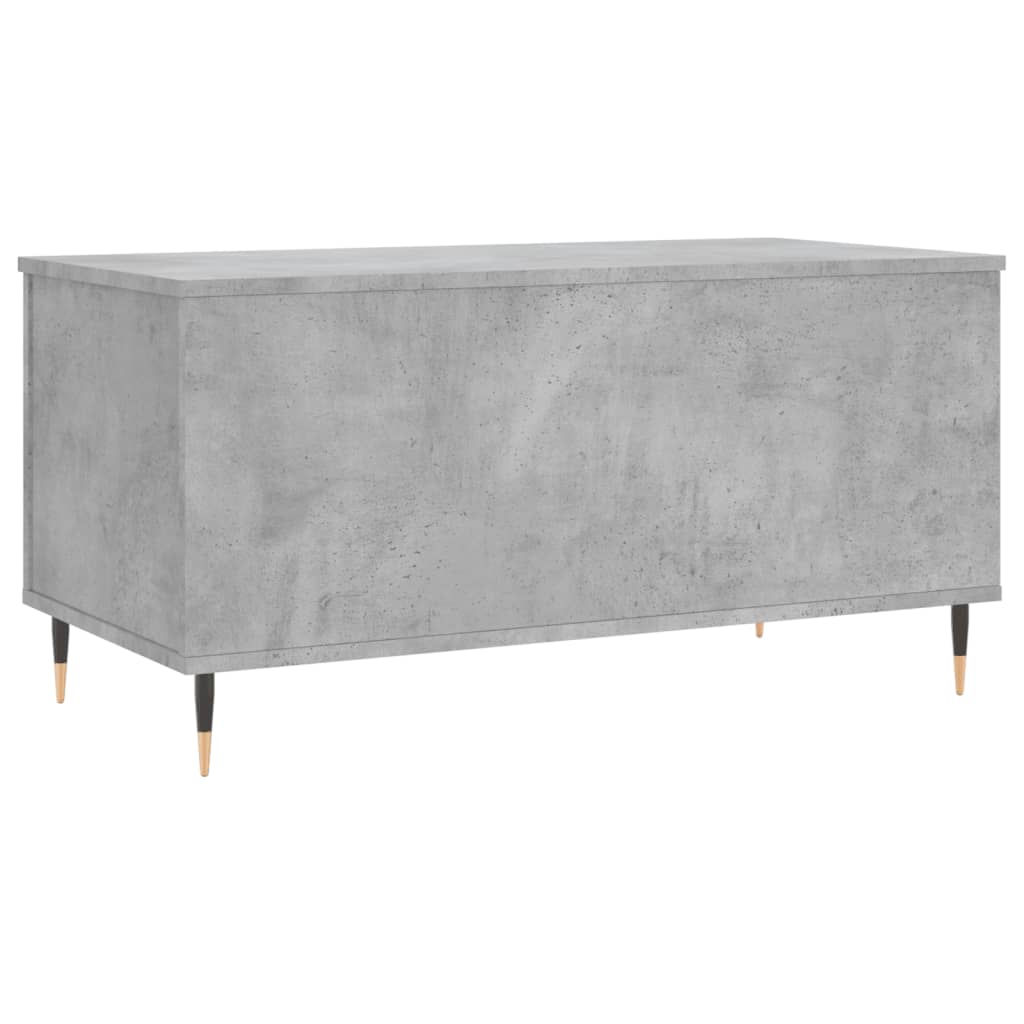 Table basse gris béton 90x44,5x45 cm en bois