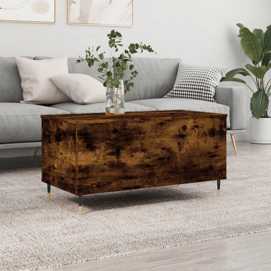 Coffee table smoked oak 90x44.5x45 cm wood material