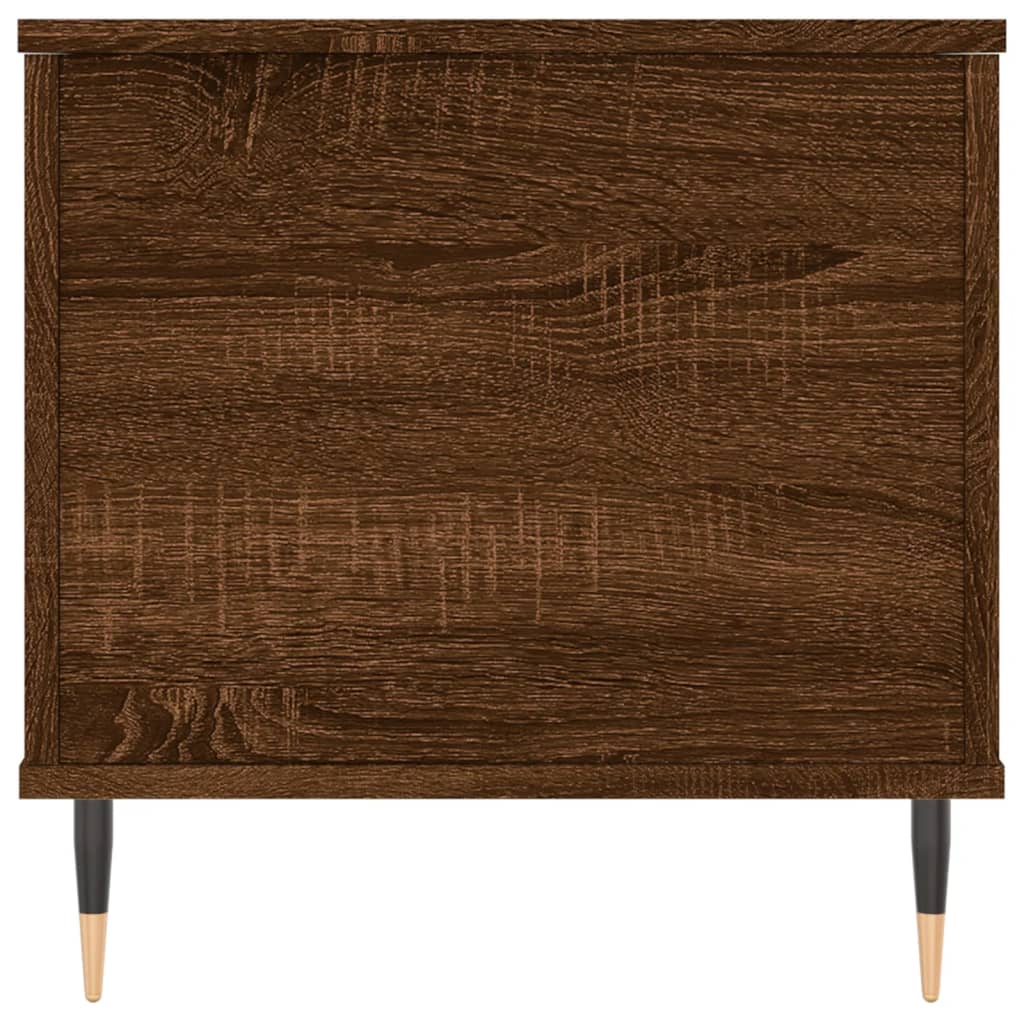 Table basse aspect chêne marron 90x44,5x45 cm en bois