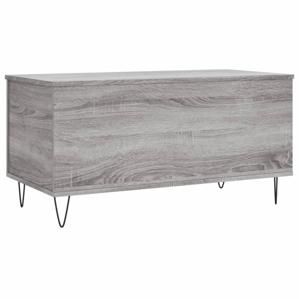 Table basse Sonoma grise 90x44,5x45 cm en bois