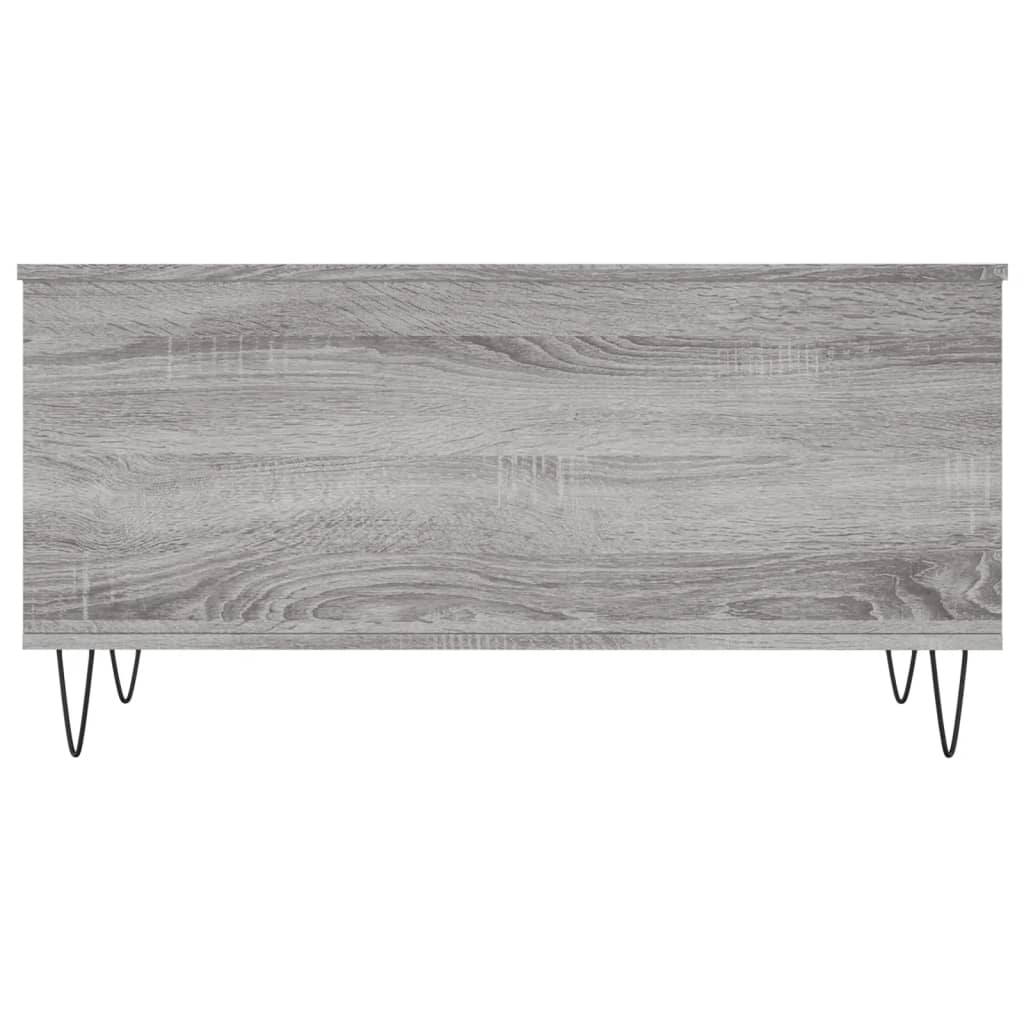 Table basse Sonoma grise 90x44,5x45 cm en bois