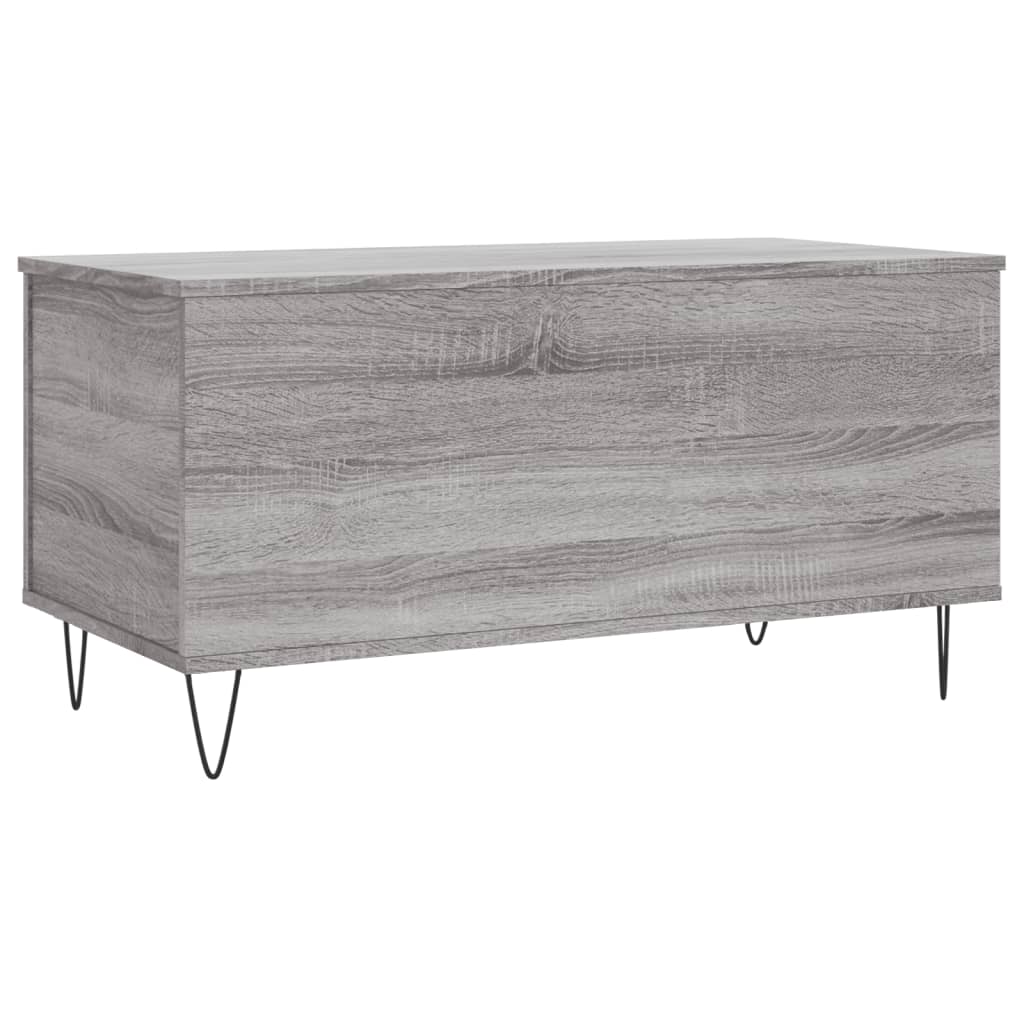 Table basse Sonoma grise 90x44,5x45 cm en bois