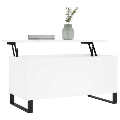 Couchtisch Weiß 90x44,5x45 cm Holzwerkstoff