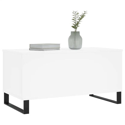 Couchtisch Weiß 90x44,5x45 cm Holzwerkstoff