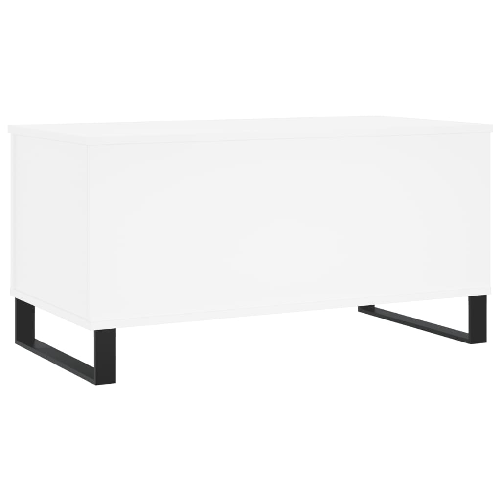 Coffee Table White 90x44.5x45 cm Wood Material