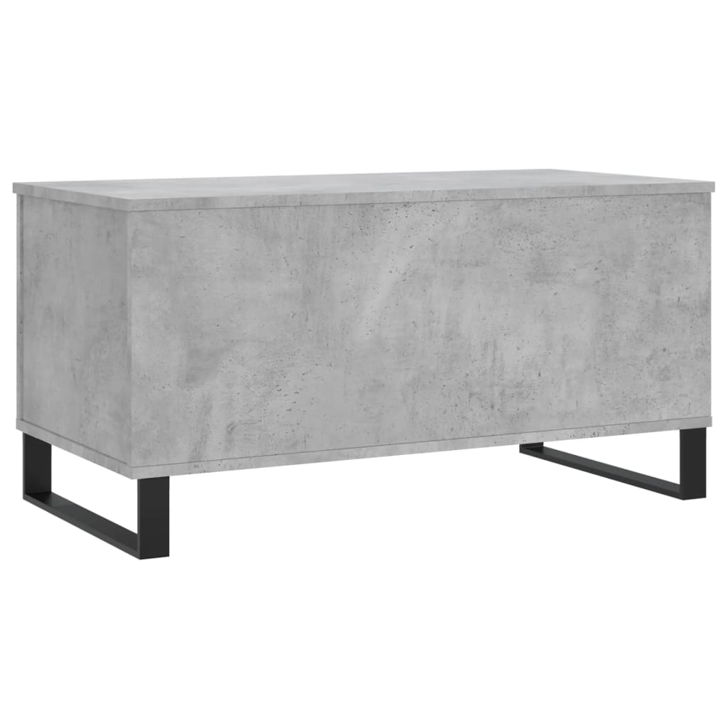 Table basse gris béton 90x44,5x45 cm en bois