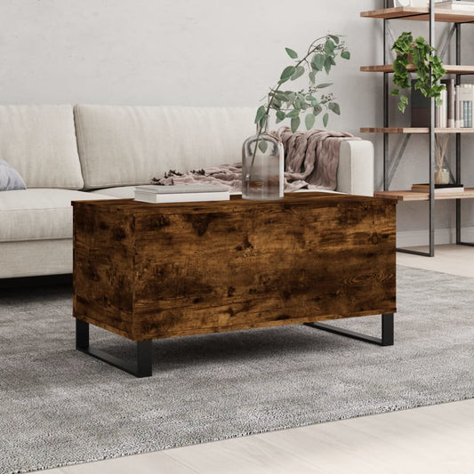 Coffee table smoked oak 90x44.5x45 cm wood material