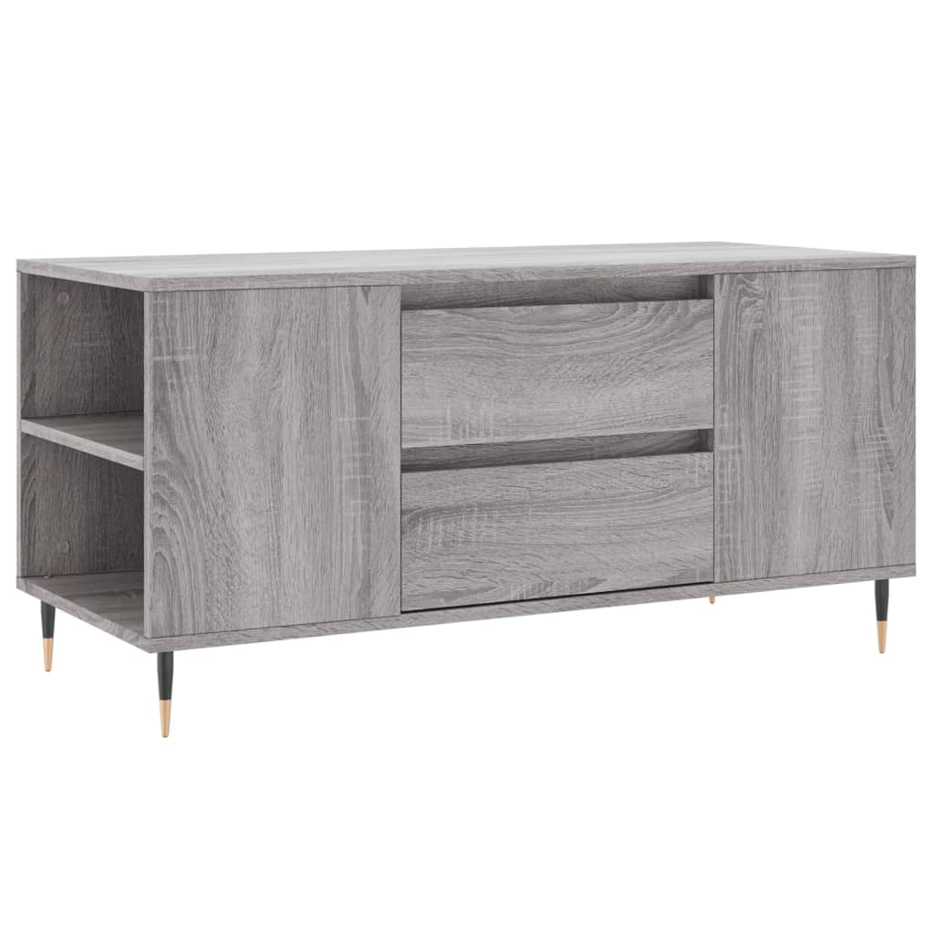 Couchtisch Grau Sonoma 102x44,5x50 cm Holzwerkstoff