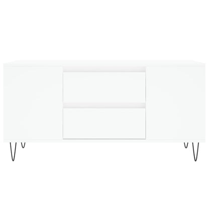 Couchtisch Weiß 102x44,5x50 cm Holzwerkstoff