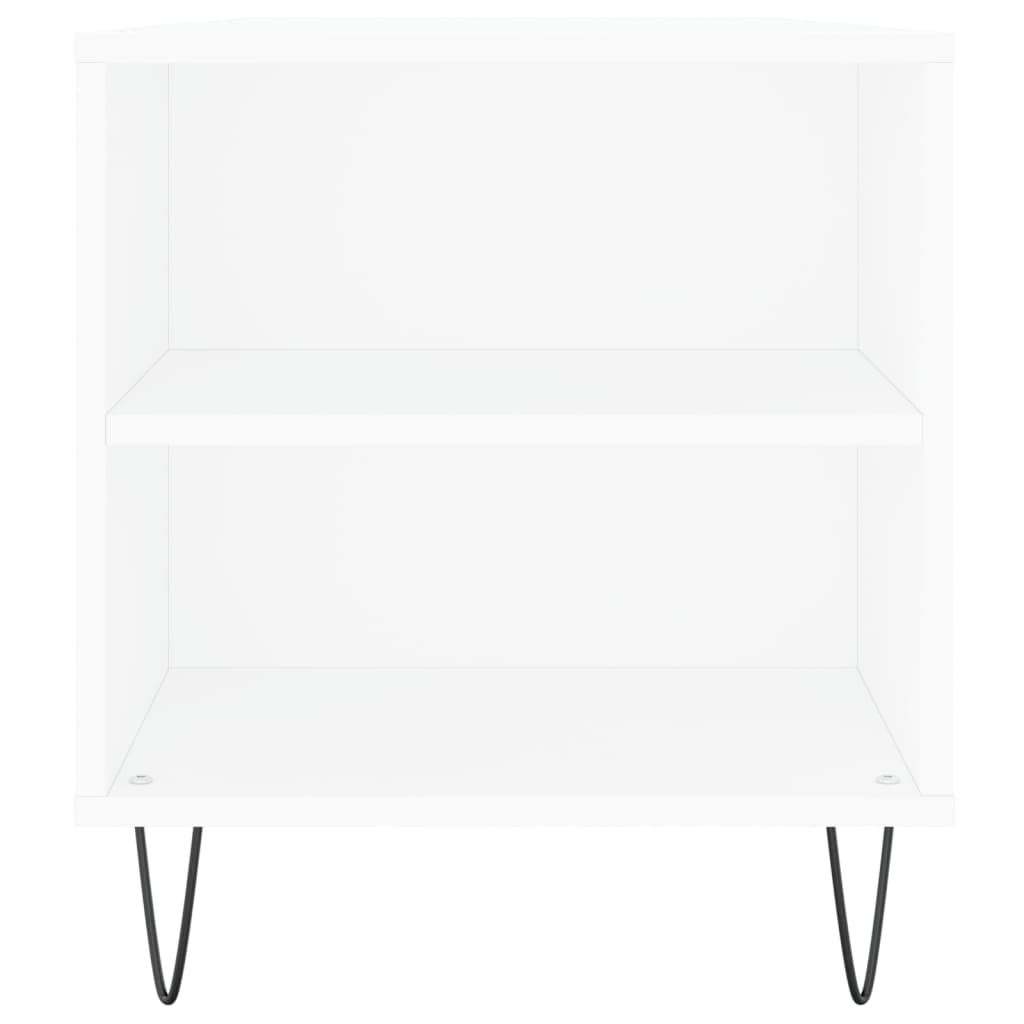 Table basse blanche 102x44,5x50 cm en bois