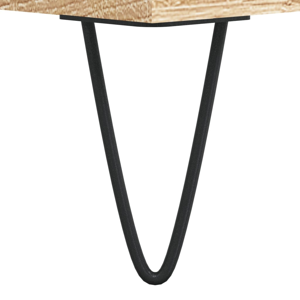 Table basse chêne Sonoma 90x49x45 cm en bois
