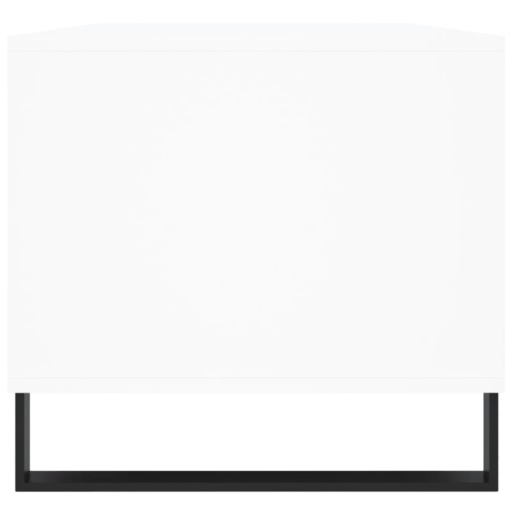Table basse blanche 90x49x45 cm en bois