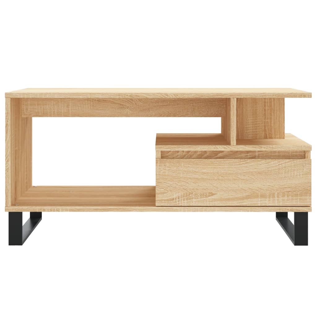 Table basse chêne Sonoma 90x49x45 cm en bois