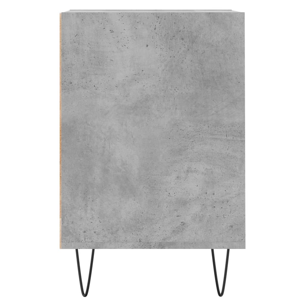 Meuble TV gris béton 100x35x55 cm en bois