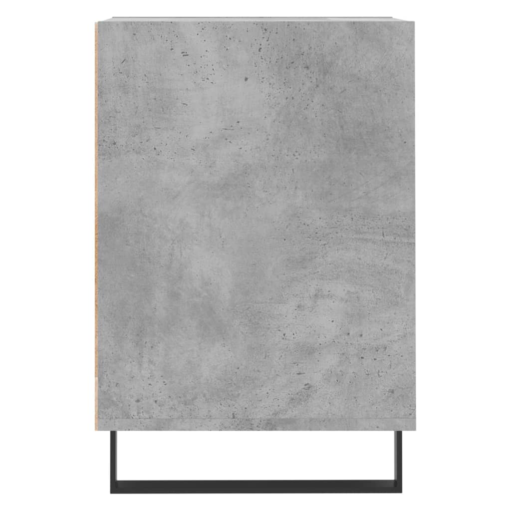 Meuble TV gris béton 100x35x55 cm en bois