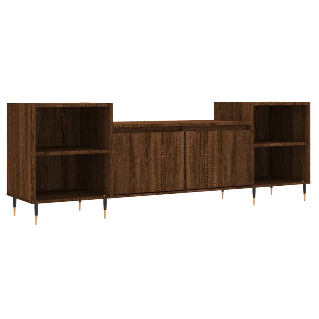 TV-Schrank Braun Eichen-Optik 160x35x55 cm Holzwerkstoff