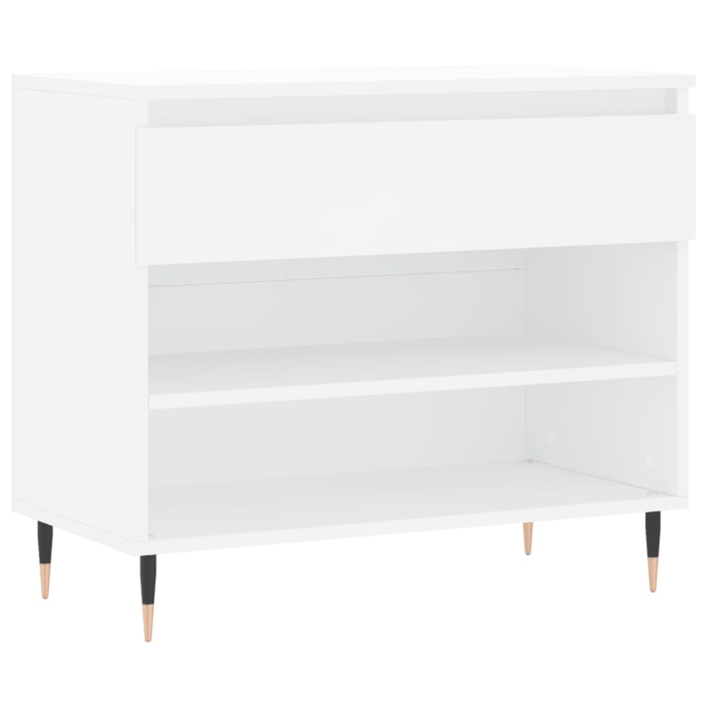 Étagère à chaussures blanc 70x36x60 cm en bois