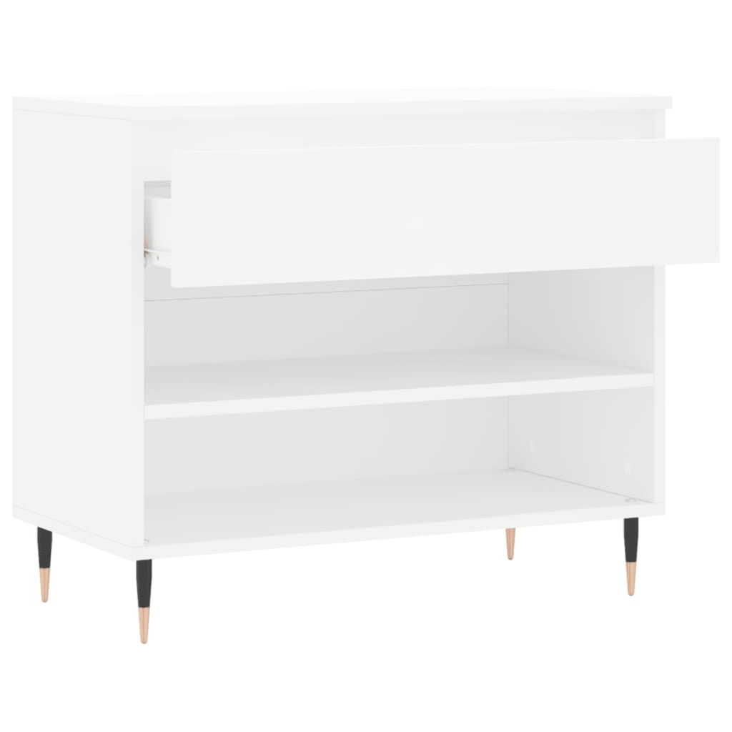 Étagère à chaussures blanc 70x36x60 cm en bois