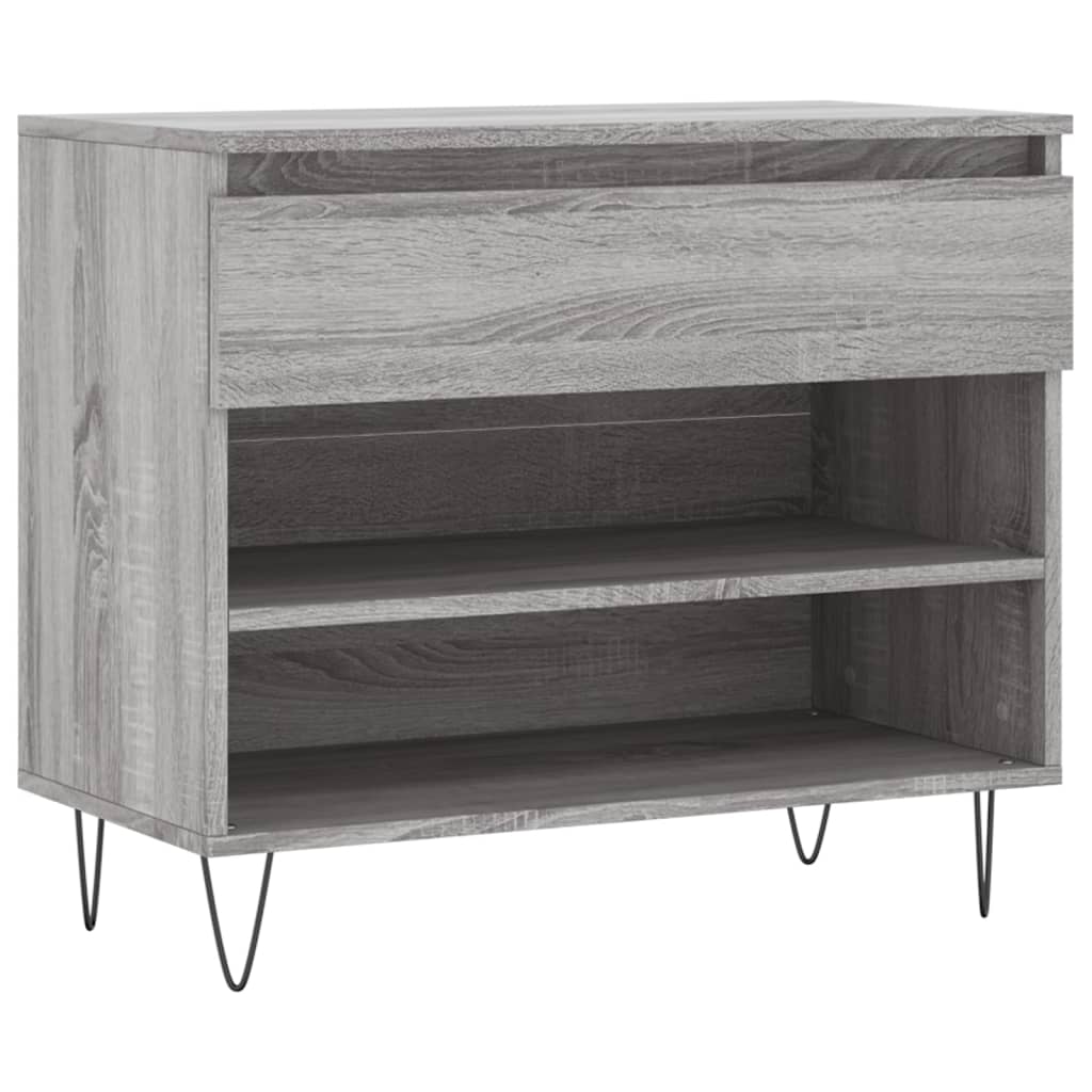 Shoe Rack Gray Sonoma 70x36x60 cm Wood Material