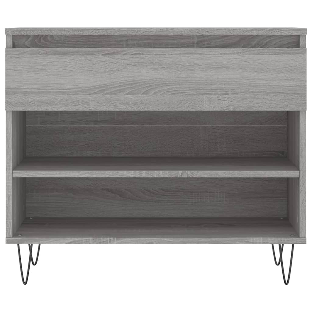 Shoe Rack Gray Sonoma 70x36x60 cm Wood Material