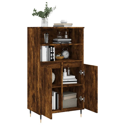 Highboard Räuchereiche 60x36x110 cm Holzwerkstoff
