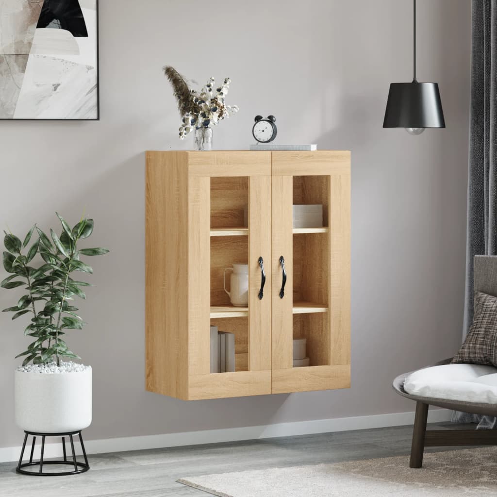 Wandschrank Sonoma-Eiche 69,5x34x90 cm Holzwerkstoff