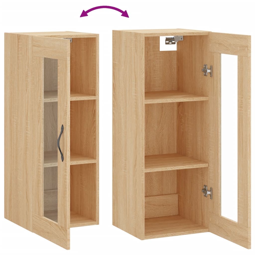 Wandschrank Sonoma-Eiche 34,5x34x90 cm