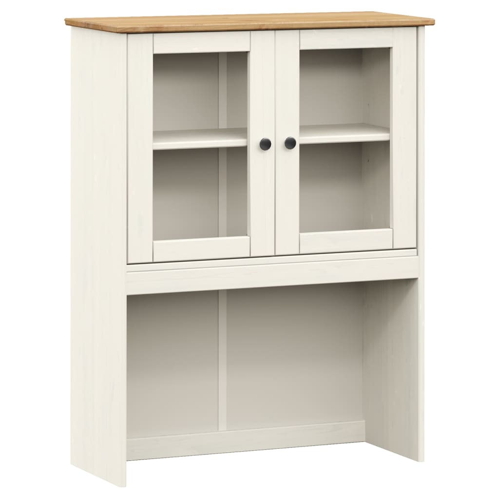 Highboard VIGO Weiß 80x40x176 cm Massivholz Kiefer