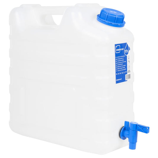 Wasserbehälter mit Hahn Transparent 15 L Kunststoff