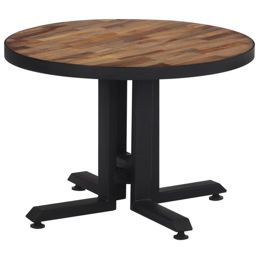 Coffee table round Ø55x40 cm recycled solid teak wood