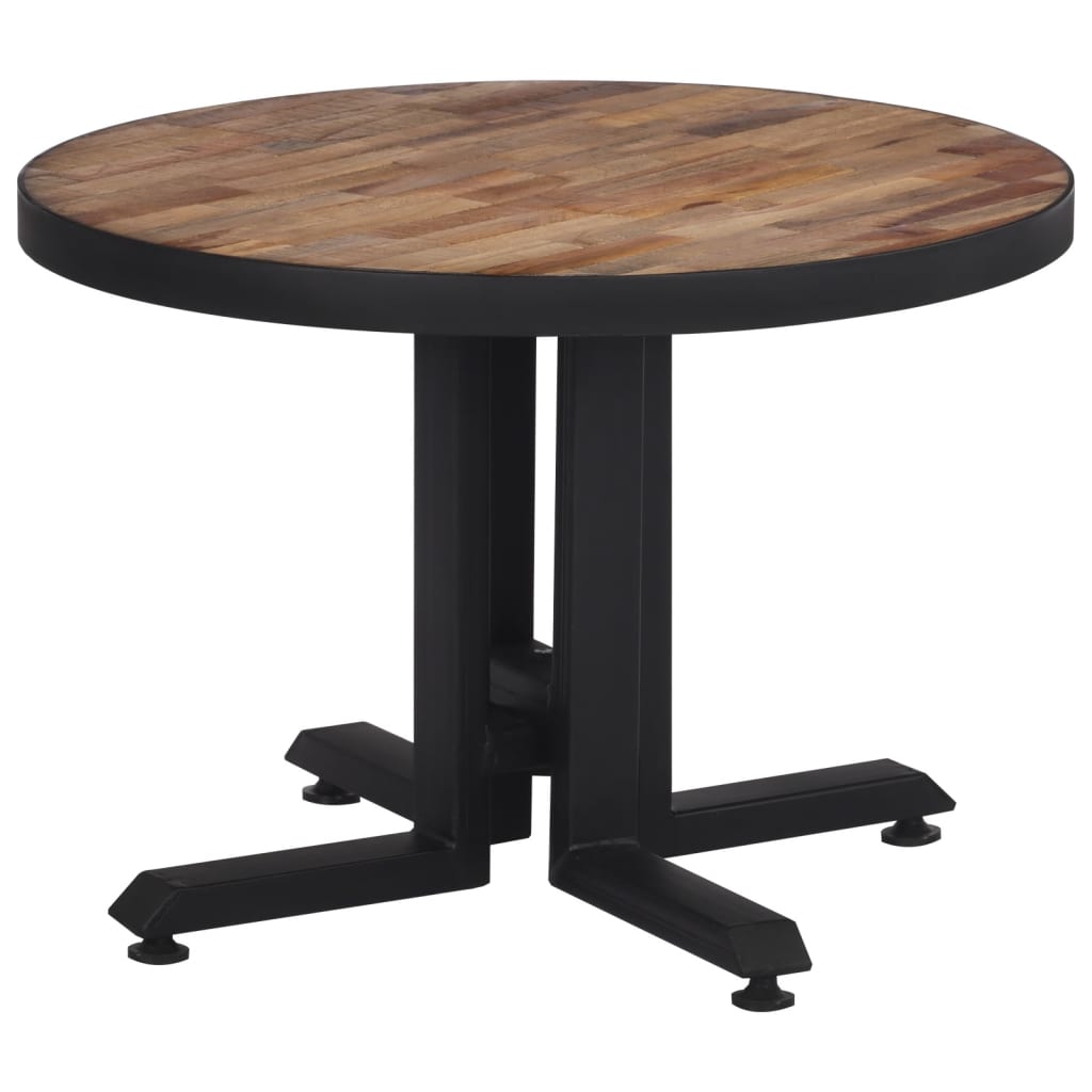 Coffee table round Ø55x40 cm recycled solid teak wood
