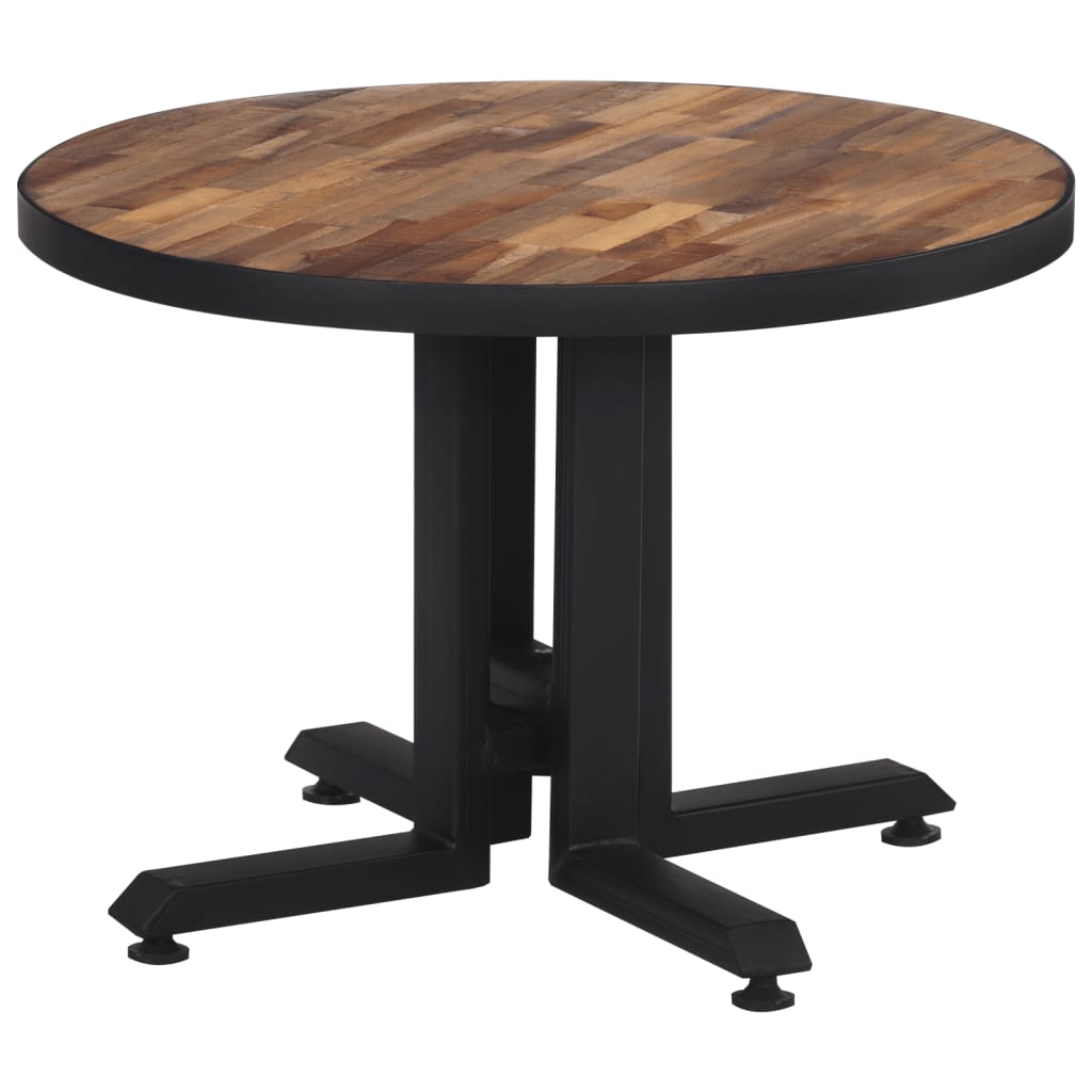 Coffee table round Ø55x40 cm recycled solid teak wood