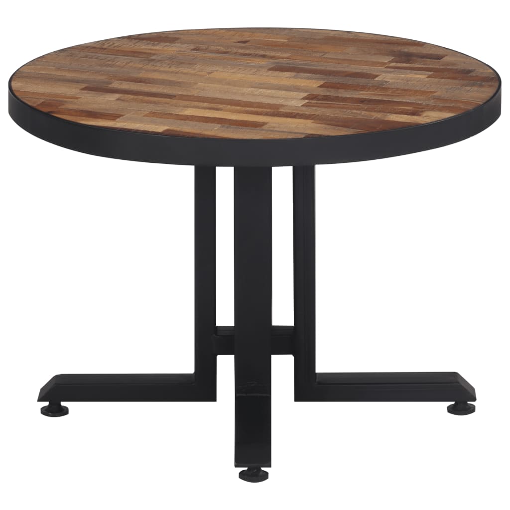 Coffee table round Ø55x40 cm recycled solid teak wood