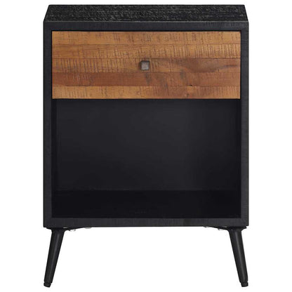 Nachttisch 40x30x50 cm Massivholz Teak