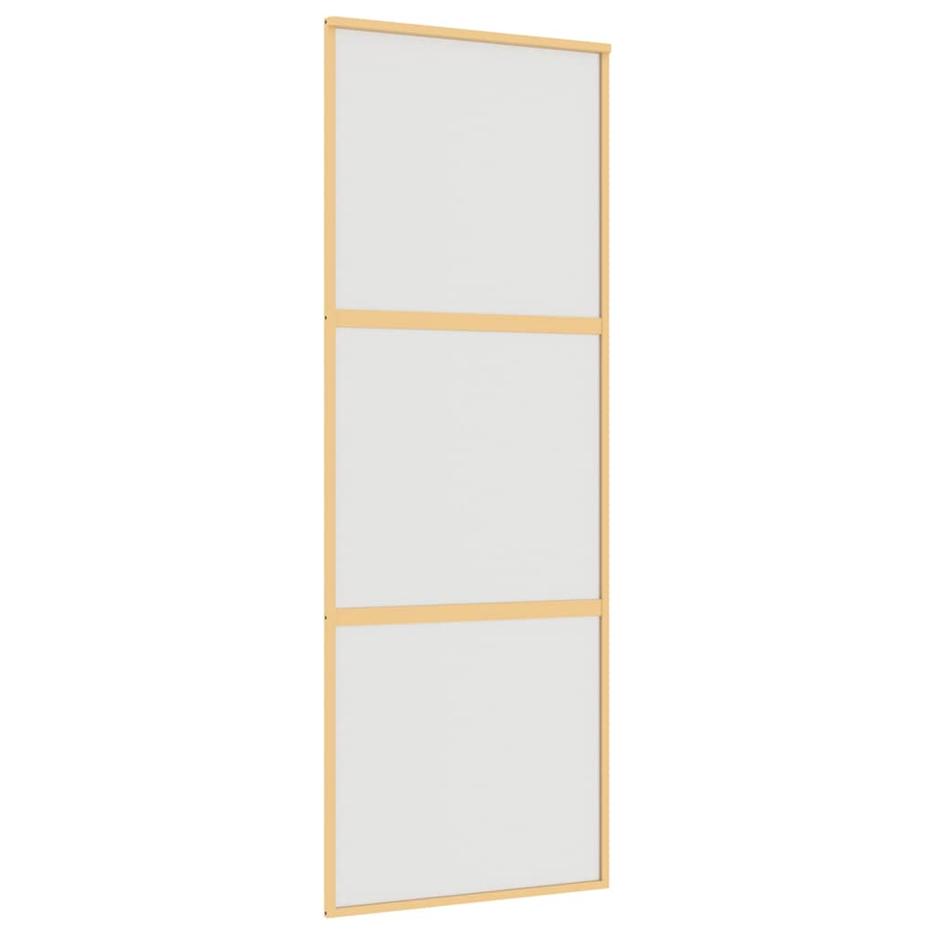 Schiebetür Golden 76x205 cm Matt ESG-Glas und Aluminium