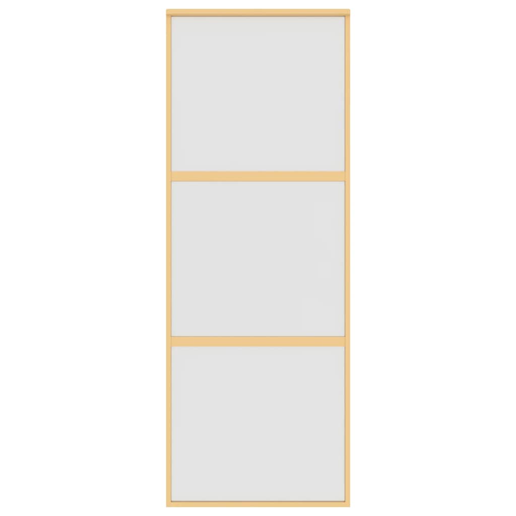 Schiebetür Golden 76x205 cm Matt ESG-Glas und Aluminium