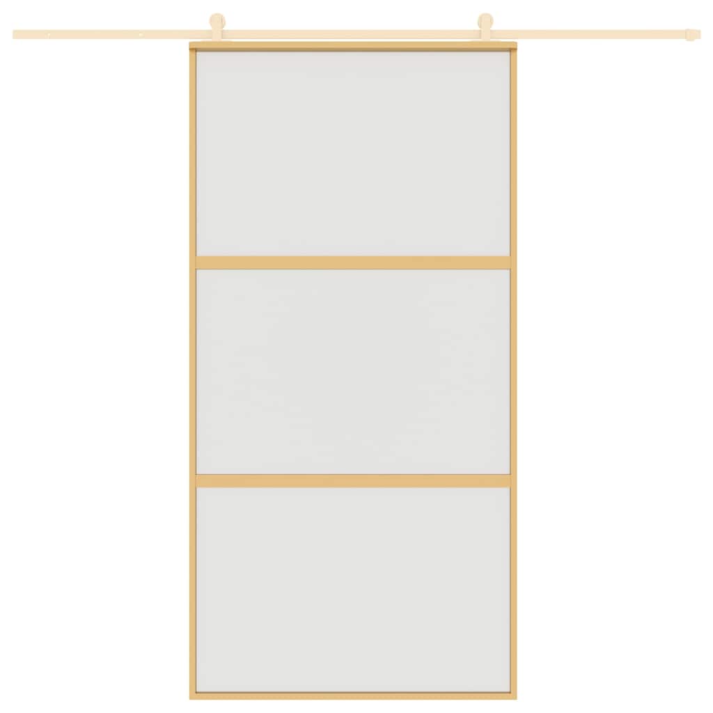 Schiebetür Golden 102,5x205 cm Matt ESG-Glas und Aluminium