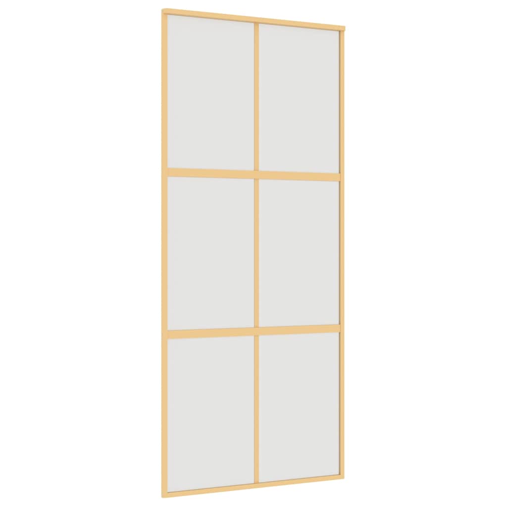 Schiebetür Golden 90x205 cm Matt ESG-Glas und Aluminium