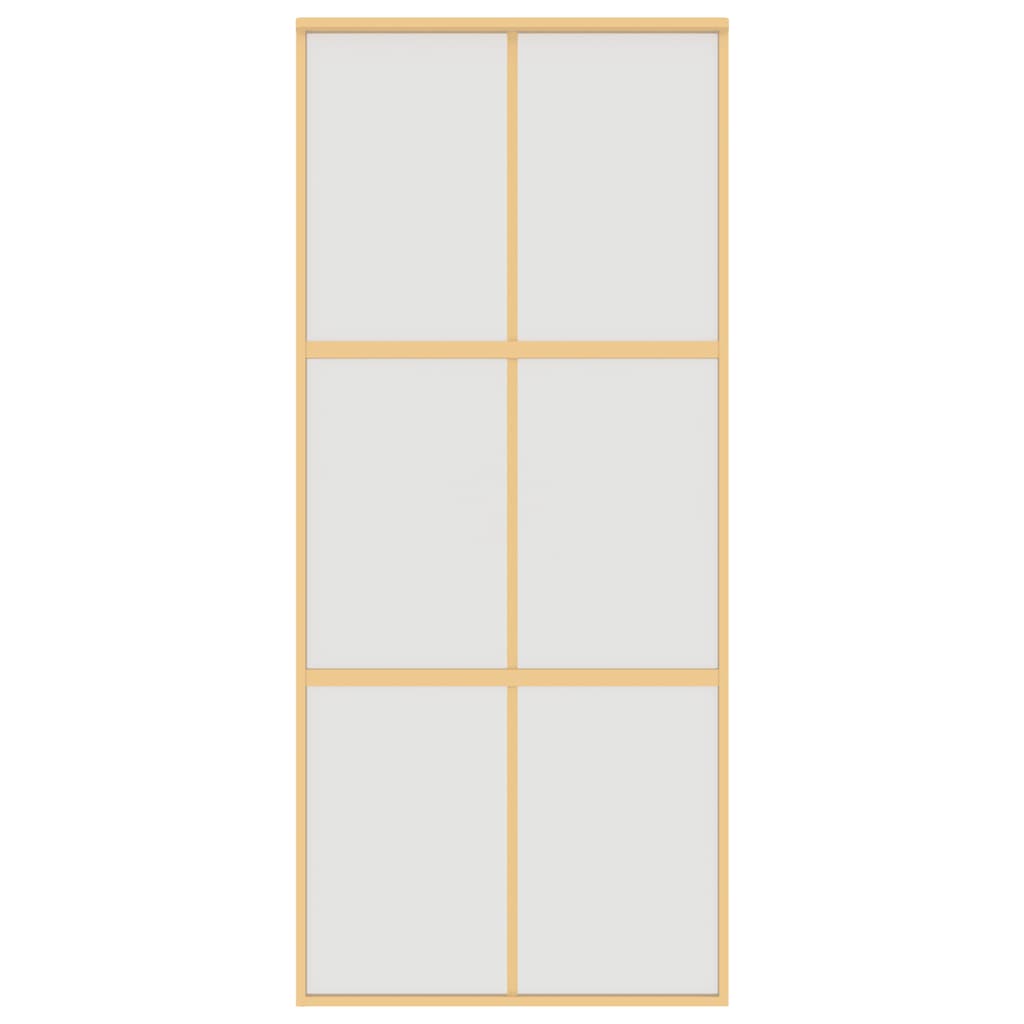 Schiebetür Golden 90x205 cm Matt ESG-Glas und Aluminium