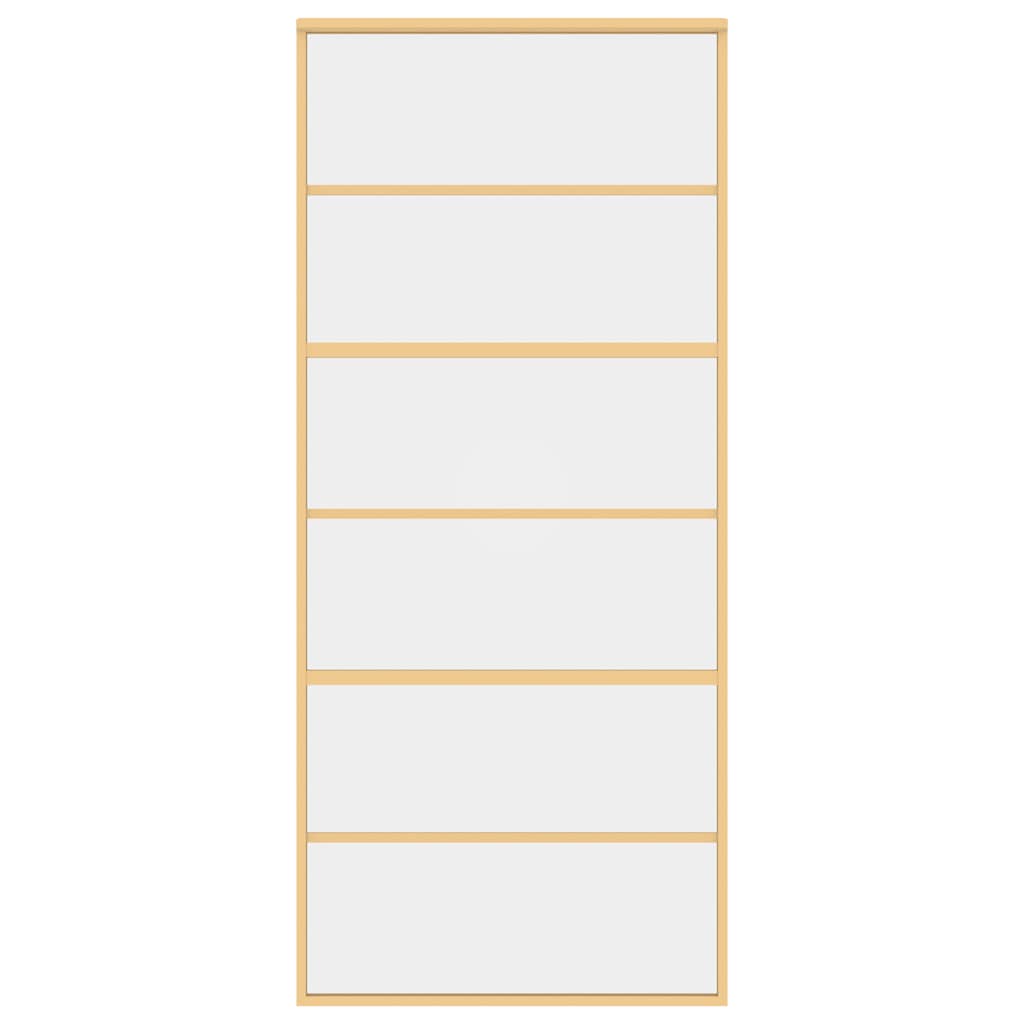 Schiebetür Golden 90x205 cm ESG-Klarglas und Aluminium