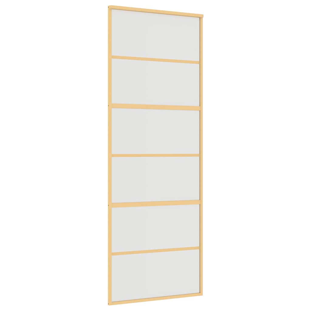 Schiebetür Golden 76x205 cm Matt ESG-Glas und Aluminium