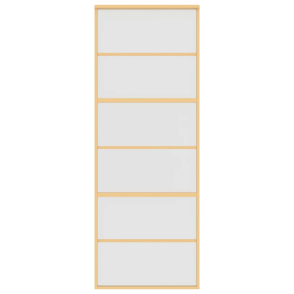 Schiebetür Golden 76x205 cm Matt ESG-Glas und Aluminium