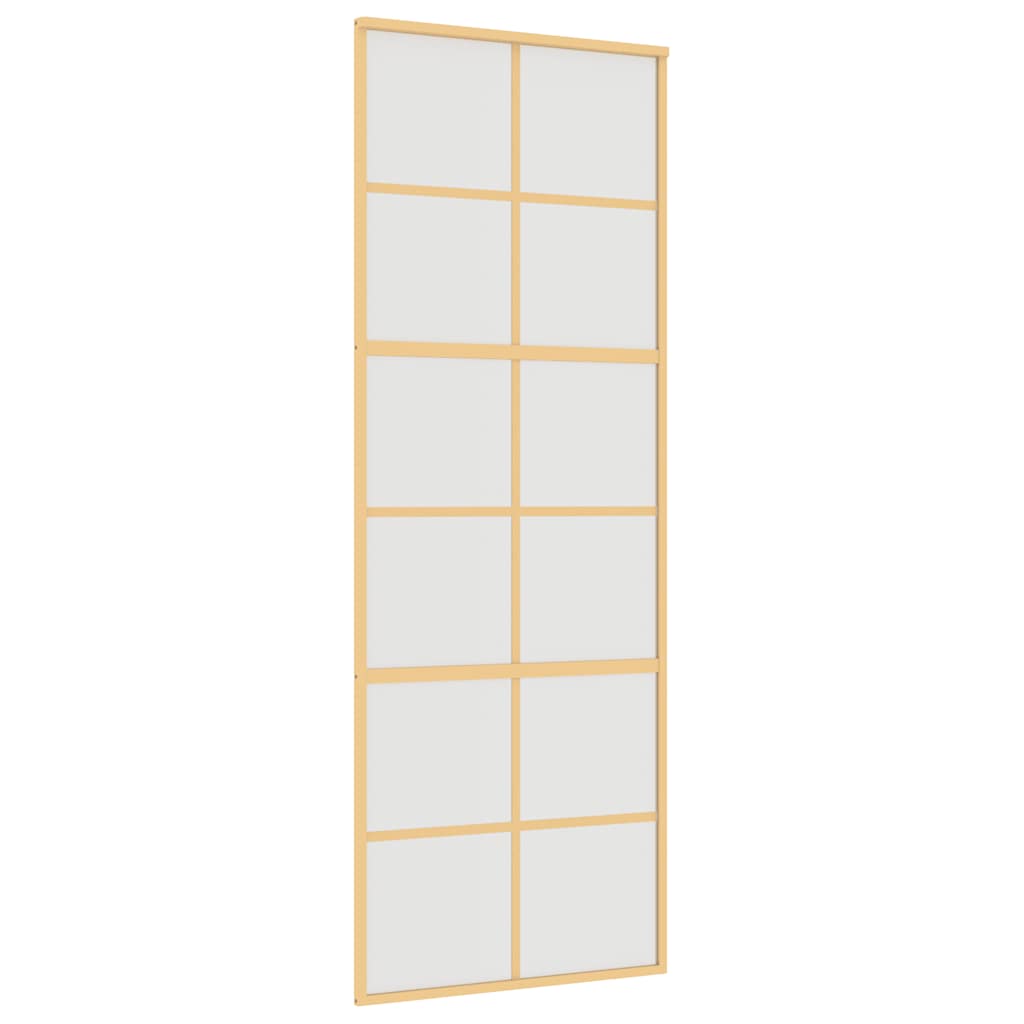 Schiebetür Golden 76x205 cm Matt ESG-Glas und Aluminium